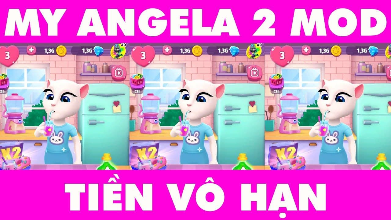 Hướng Dẫn Chi Tiết Hack Tiền Game My Talking Angela 2 Full Tiền, Full Kim Cương v1.2.0.4033