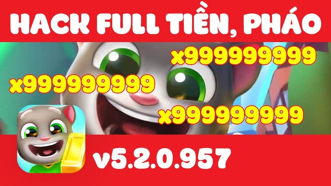 Hướng Dẫn Tải Talking Tom Gold Run 5.2.0.957 Mod Vô Hạn Tiền